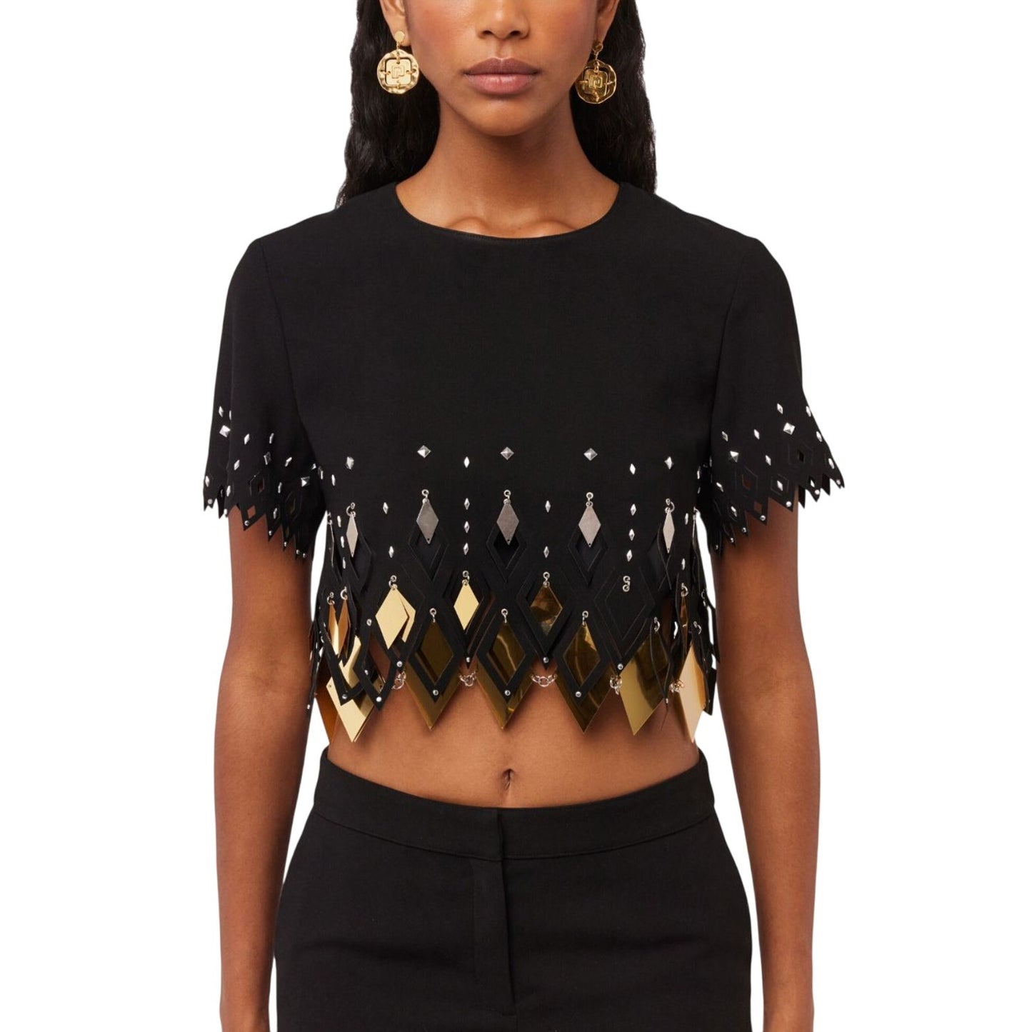 NWT PACO RABANNE Embellished Crop Top