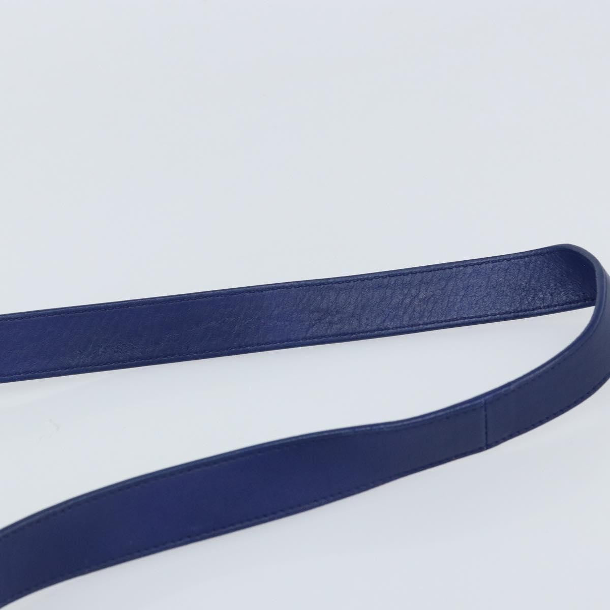 Saint Laurent Chyc Flap Leather, Blue, Leather, Shoulder Bag