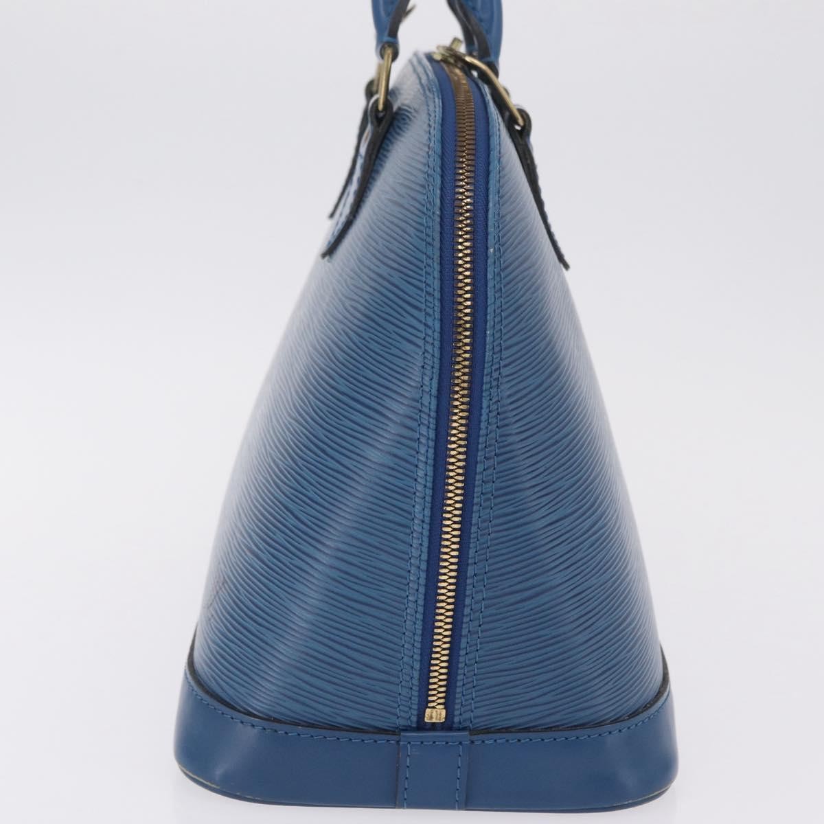 Louis Vuitton Alma Epi Leather, Blue, Leather, Handbag