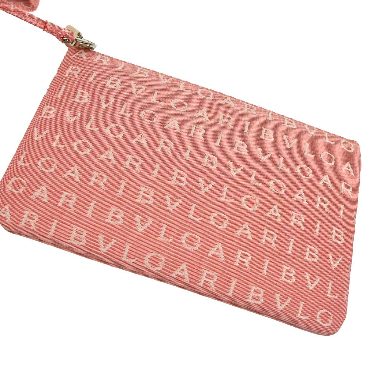 Bvlgari Logomania Canvas, Pink, Canvas, Tote Bag