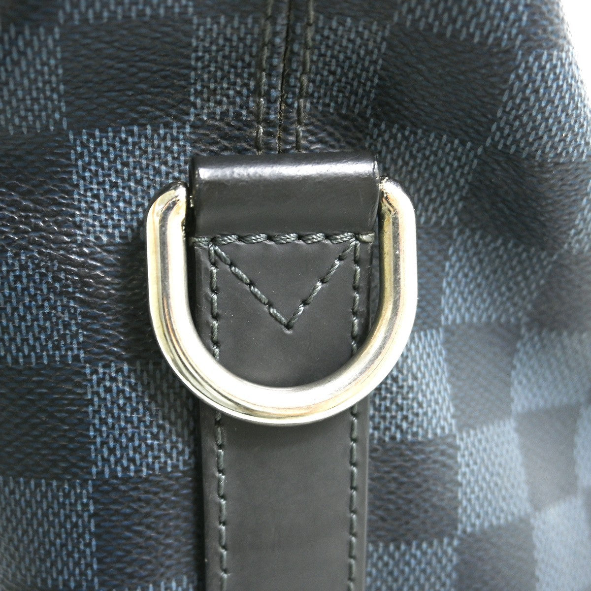 Louis Vuitton Greenwich Messenger Damier Cobalt, Black, Canvas, Handbag