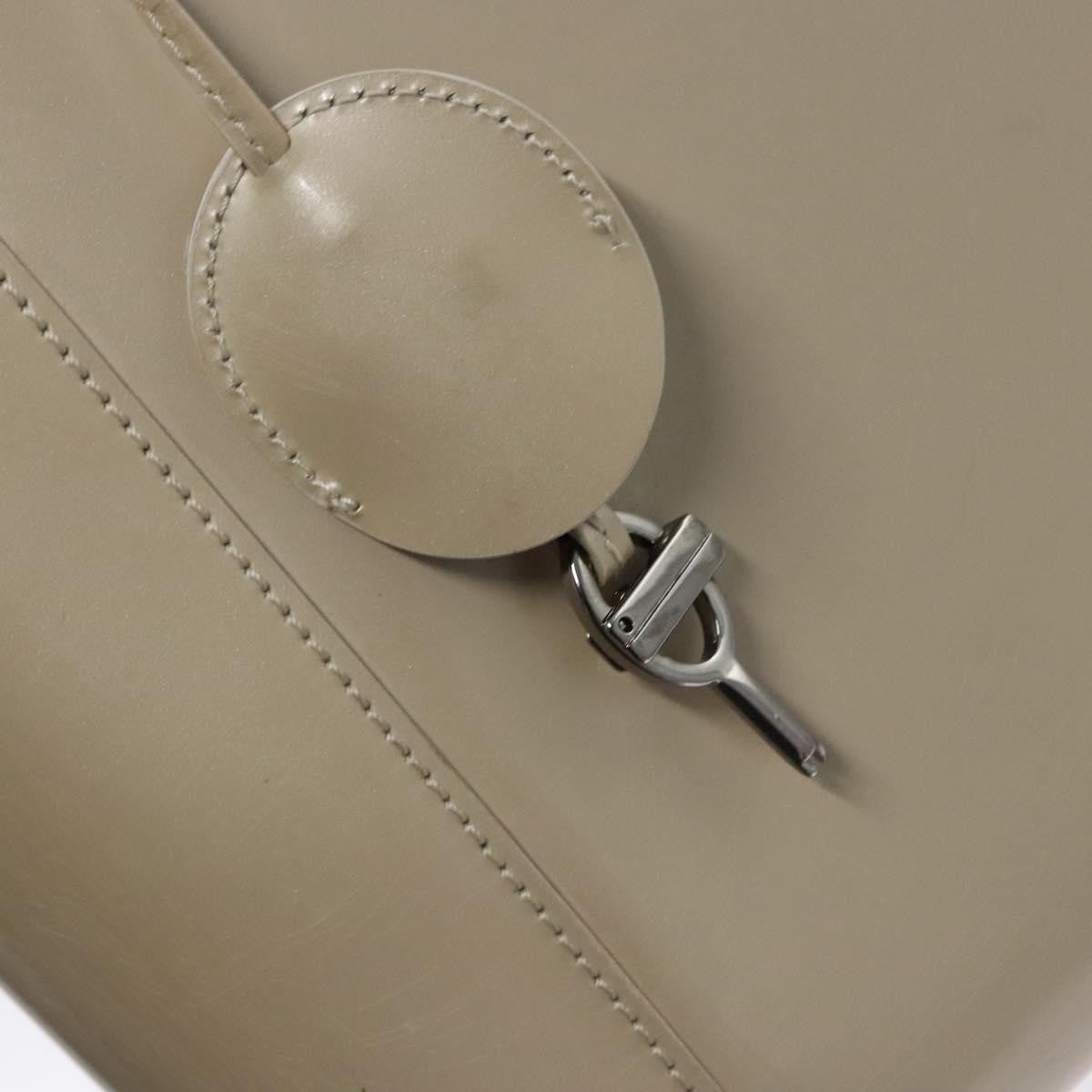 Christian Dior Pearl Lady Dior Patent leather, Beige, Patent Leather, Handbag