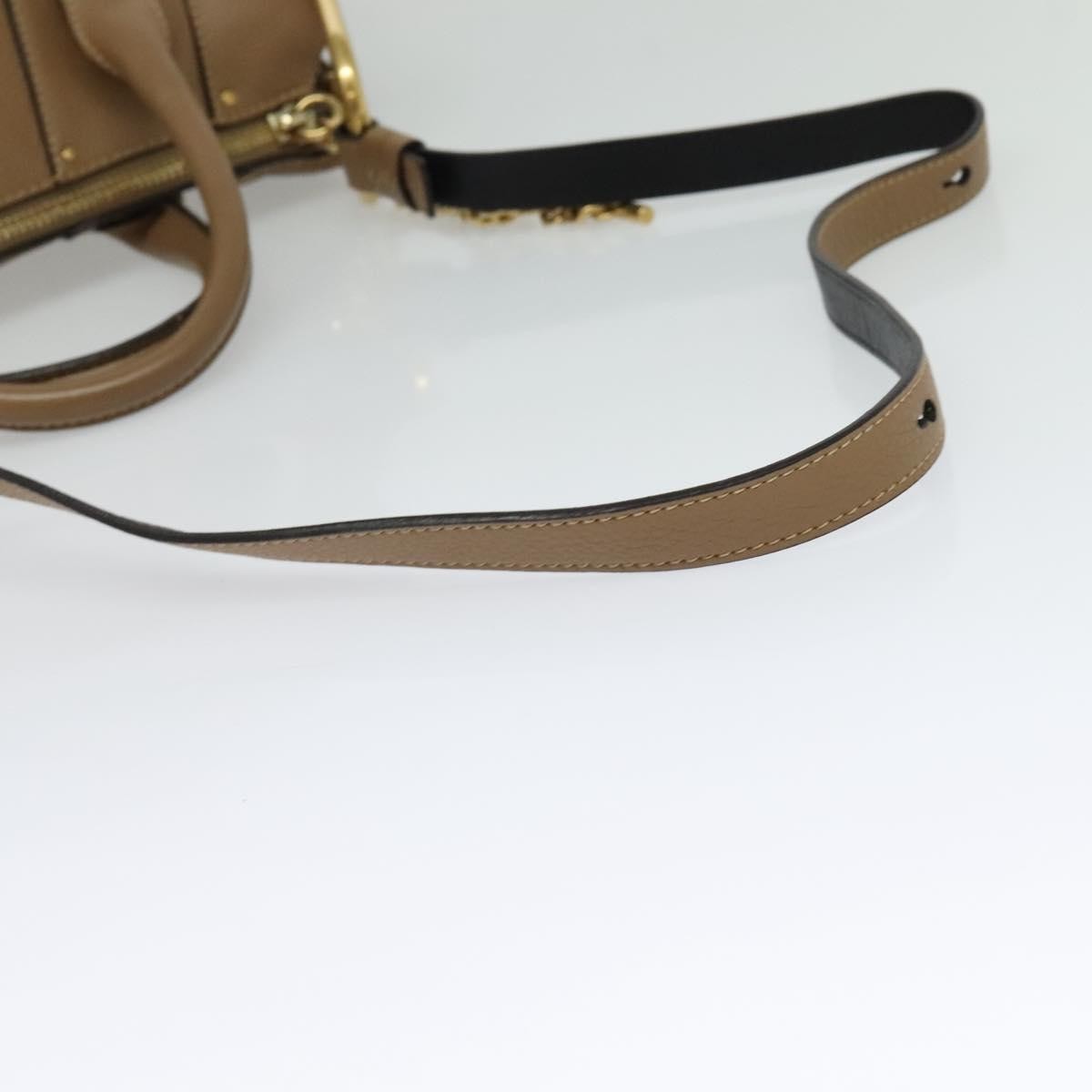 Chloe Hailey Leather, Beige, Leather, Handbag