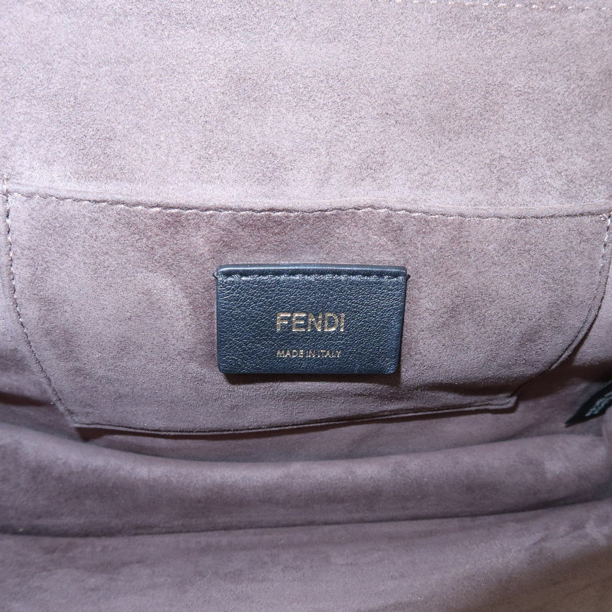Fendi Kan I Leather, Green, Leather, Shoulder Bag