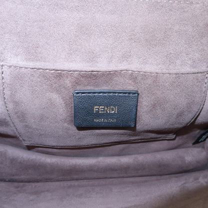 Fendi Kan I Leather, Green, Leather, Shoulder Bag
