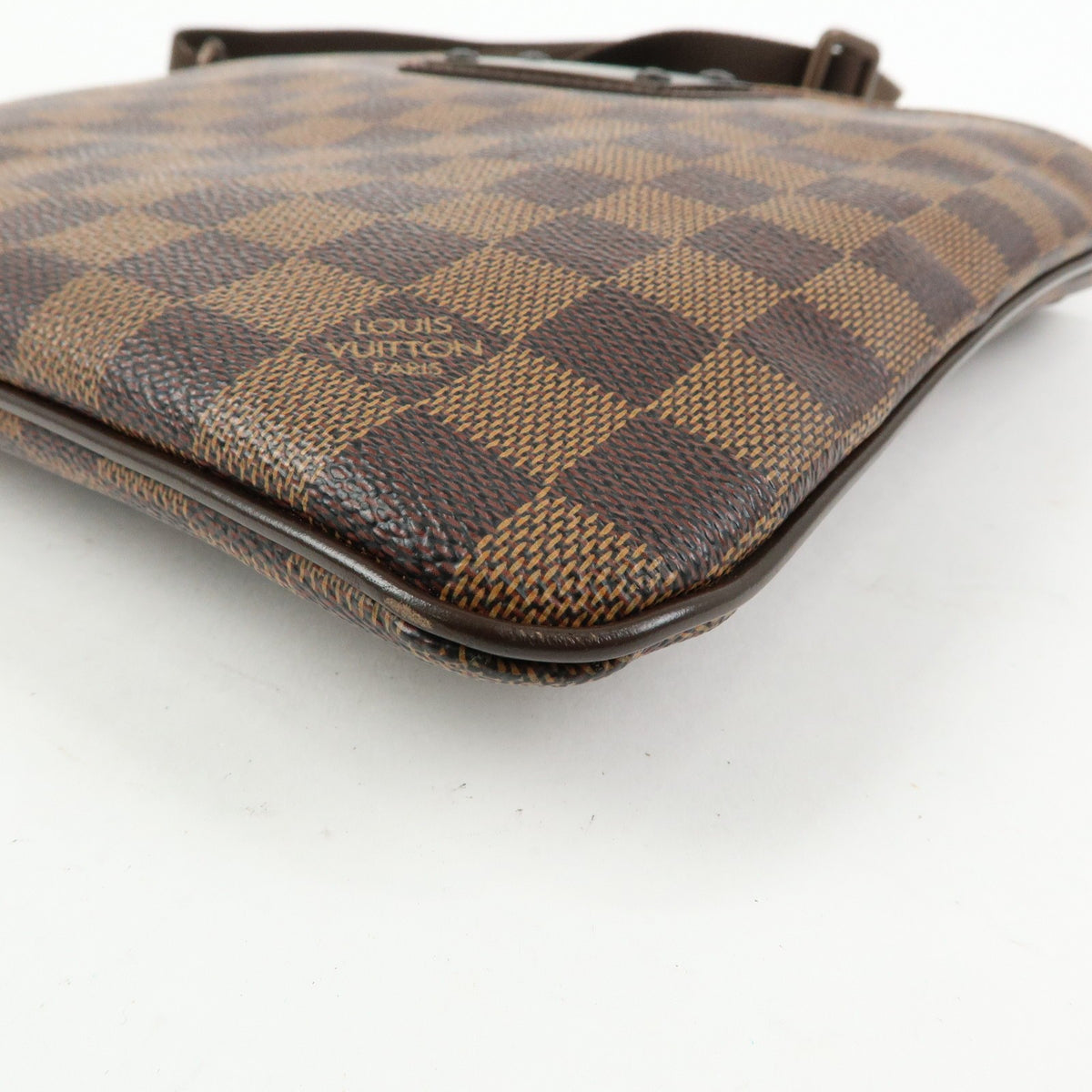 Louis Vuitton Brooklyn Pochette Plate Damier, Brown, Canvas, Clutch