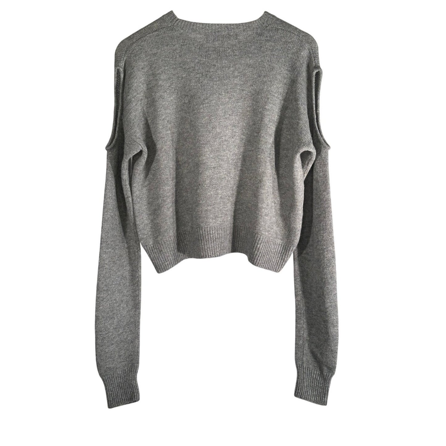 ALEXANDER MCQUEEN Cold Shoulder Wool Sweater