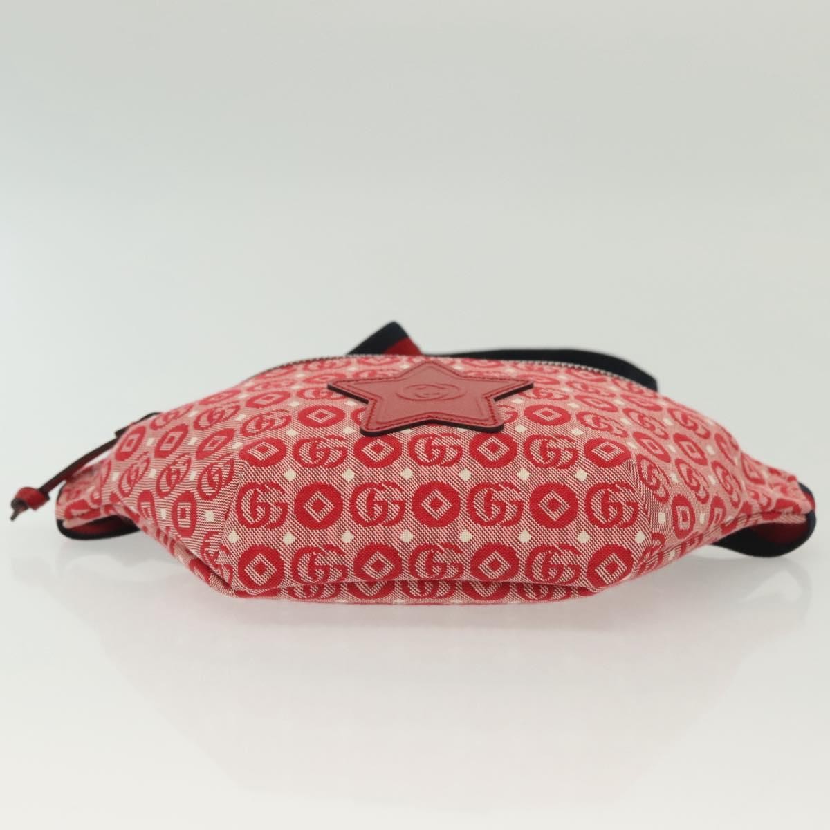 Gucci Children's Belt Printed GG Coated Canvas, Red, Canvas, Handbag