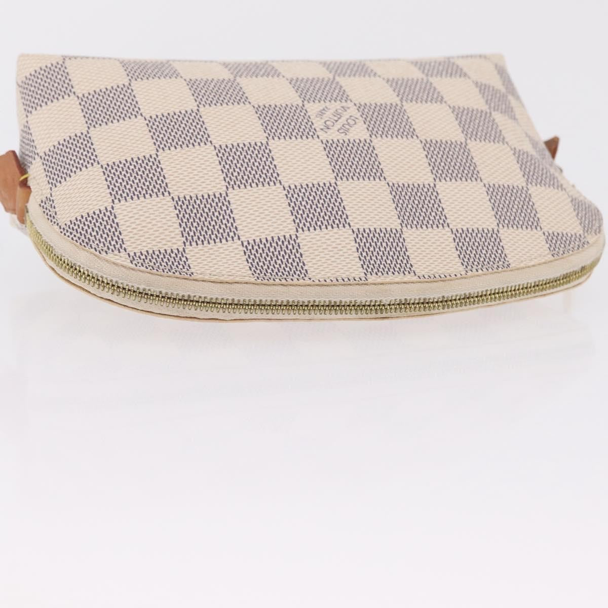 Louis Vuitton Toiletry Pouch Damier, Beige, Canvas, Clutch