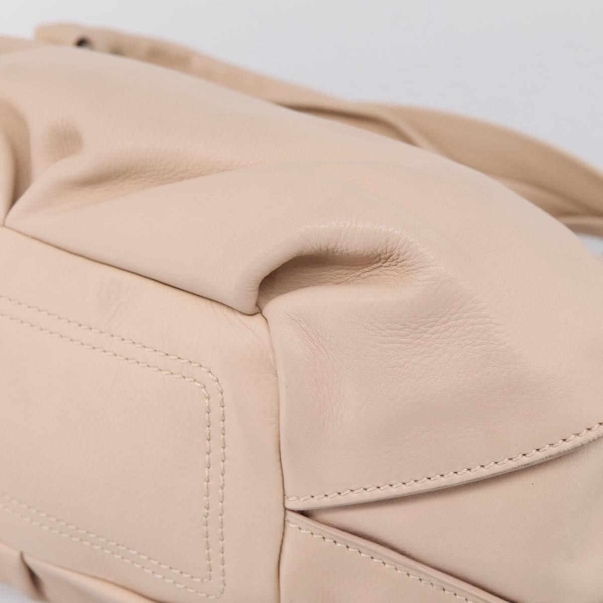 Celine Bittersweet Leather, Beige, Leather, Handbag