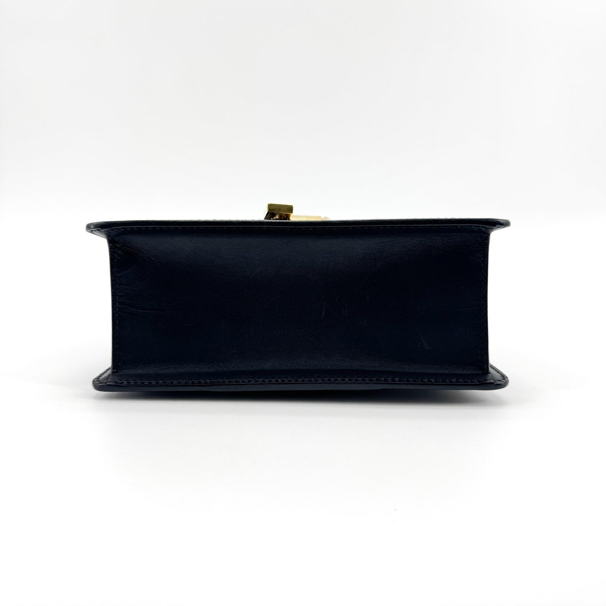 Gucci Sylvie Top Handle Leather, Black, Leather, Handbag