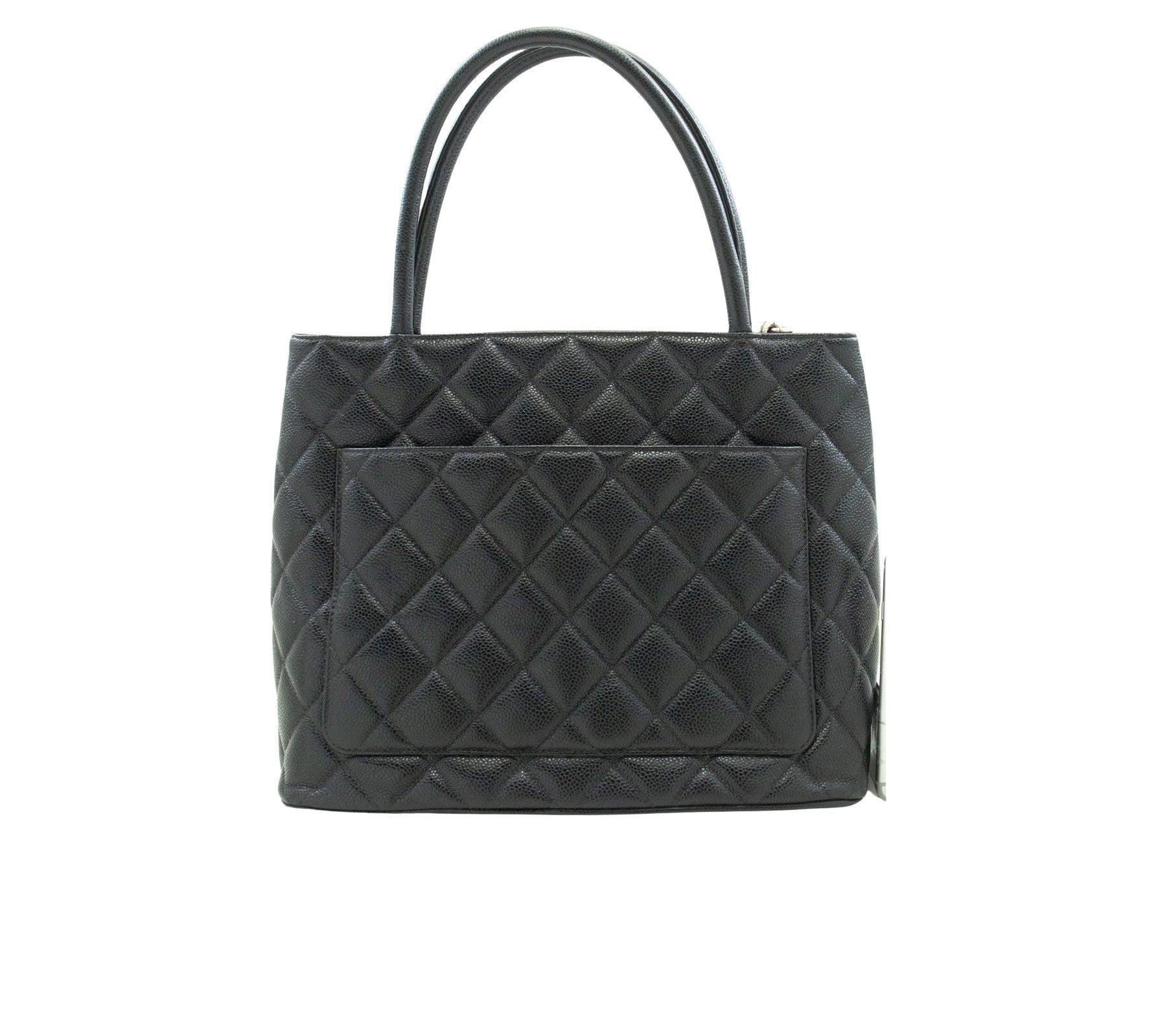 Chanel Medaillon, Black, Leather, tote