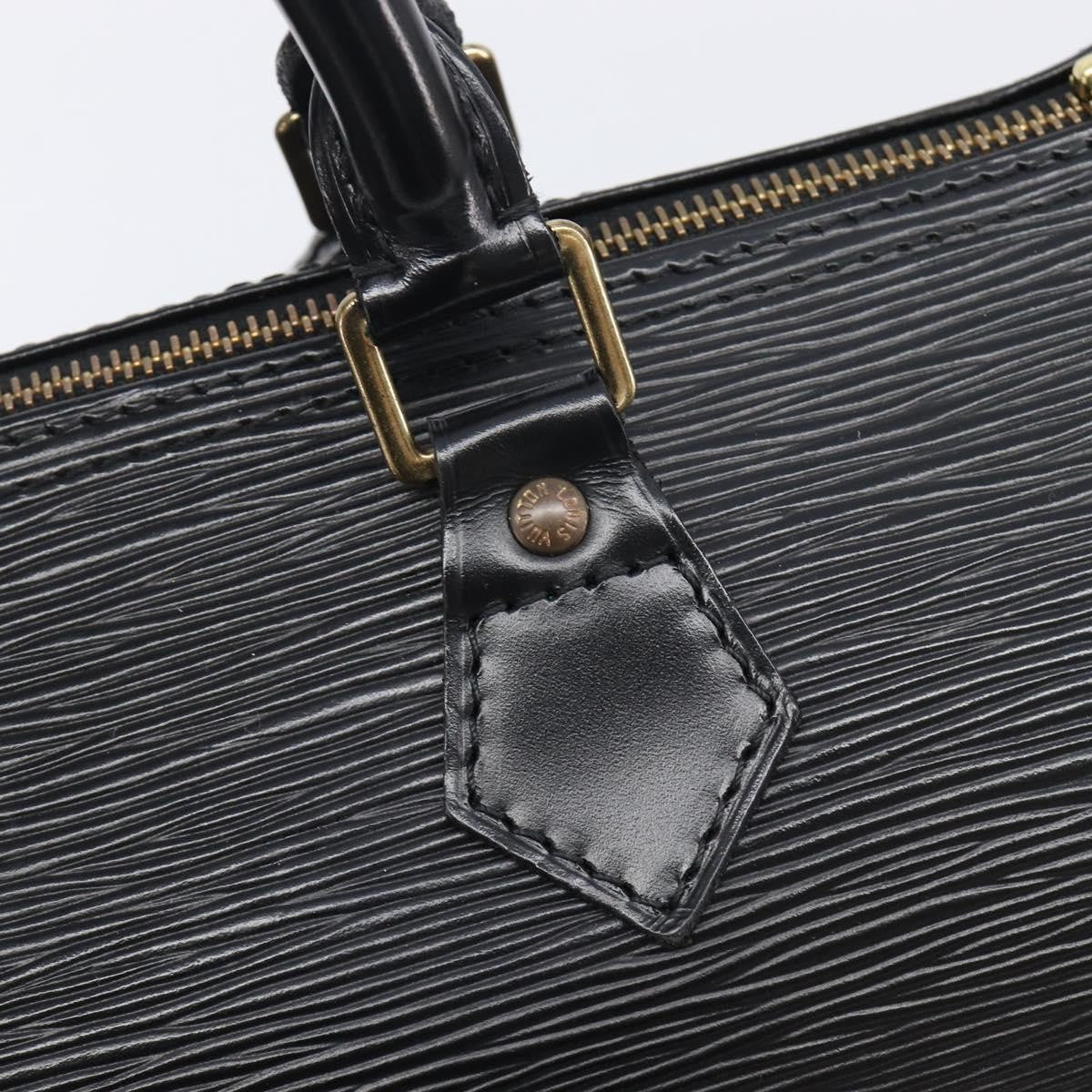 Louis Vuitton Speedy Epi Leather, Black, Leather, Handbag