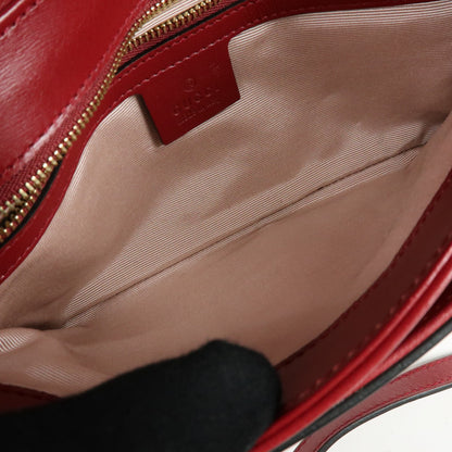 Gucci Arli Leather, Red, Leather, Shoulder Bag