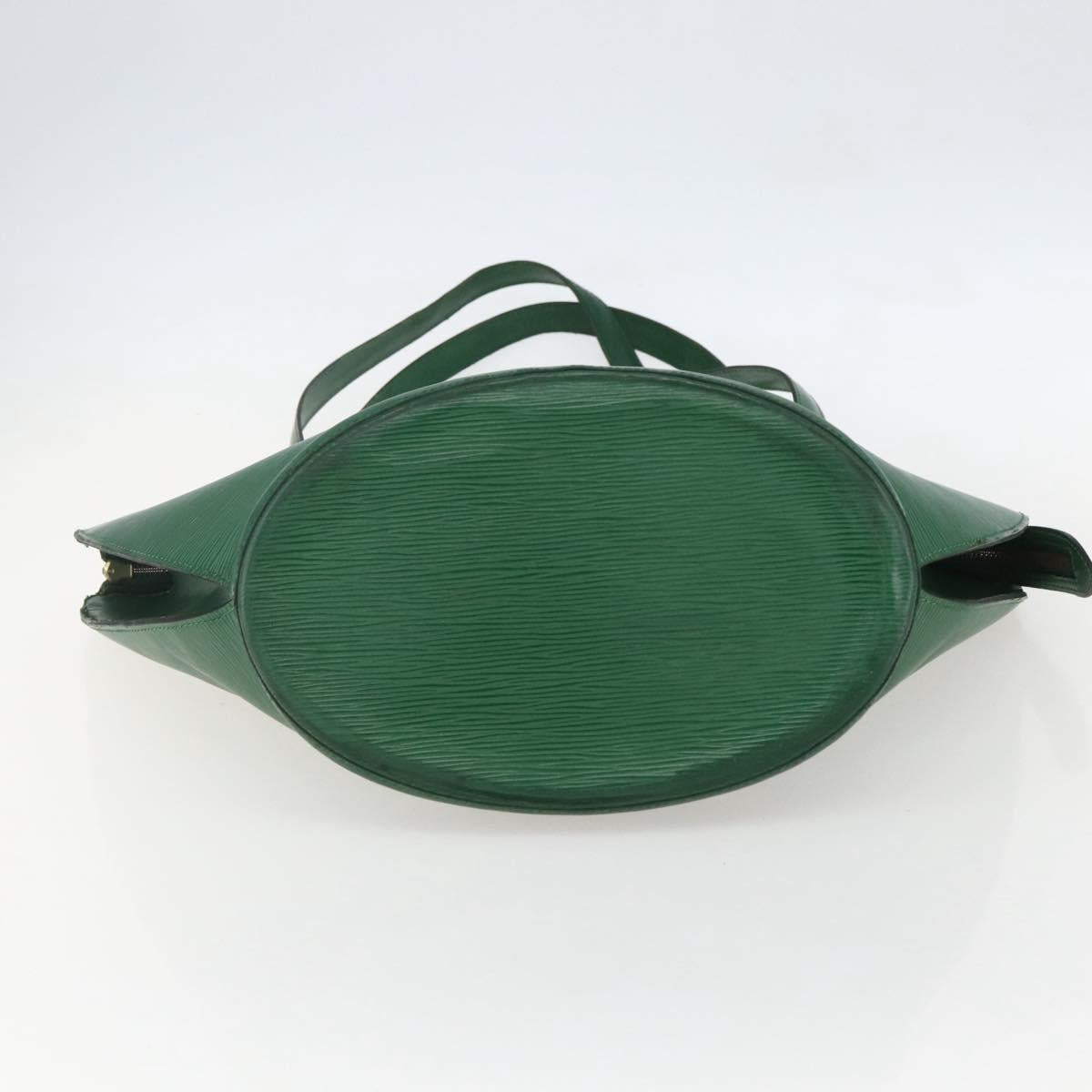 Louis Vuitton Saint Jacques Handbag Epi Leather, GREEN, LEATHER, Shoulder bag
