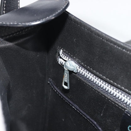 Celine Vintage Macadam Canvas, White, Leather, Shoulder Bag