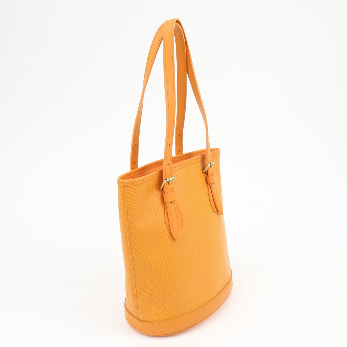 Louis Vuitton Petit Bucket Epi Leather, Orange, Leather, Handbag