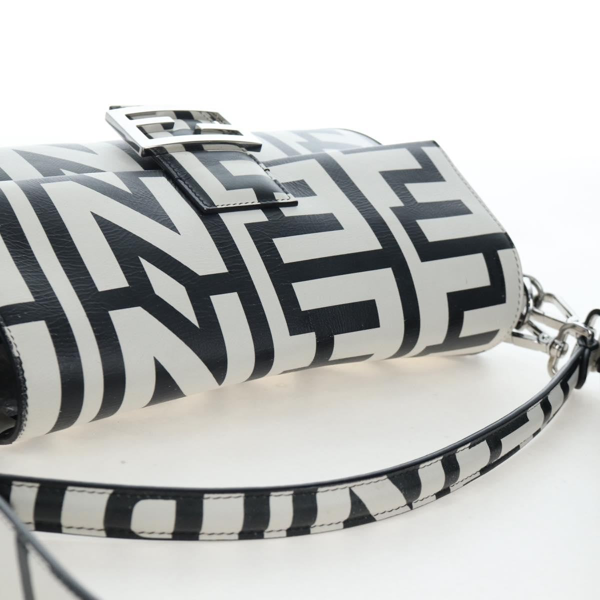 Fendi x Marc Jacobs Baguette NM Printed Leather, Black, Leather, Handbag