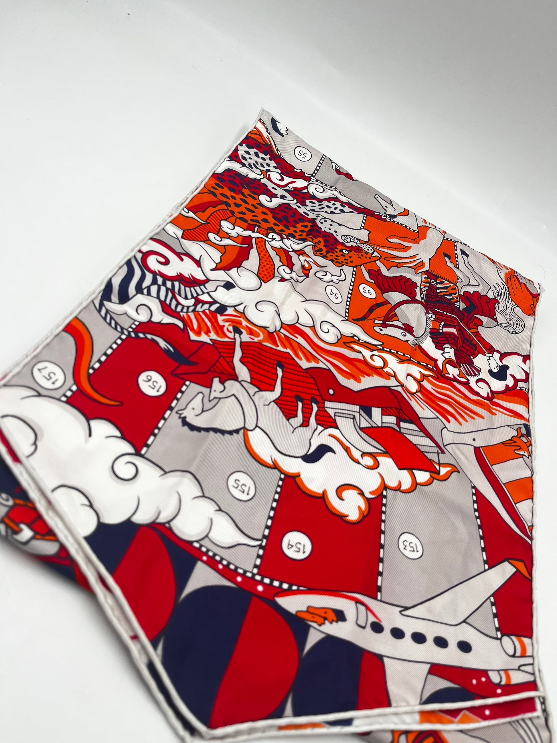 Hermes TWILLY SCARF Silk, Orange, Silk, Scarf