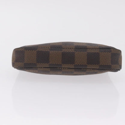 Louis Vuitton Mini pochette accessoires Damier Canvas, Brown, Canvas, Clutch