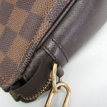 Louis Vuitton Trousse Make Up Damier Canvas, Brown, Canvas, Clutch