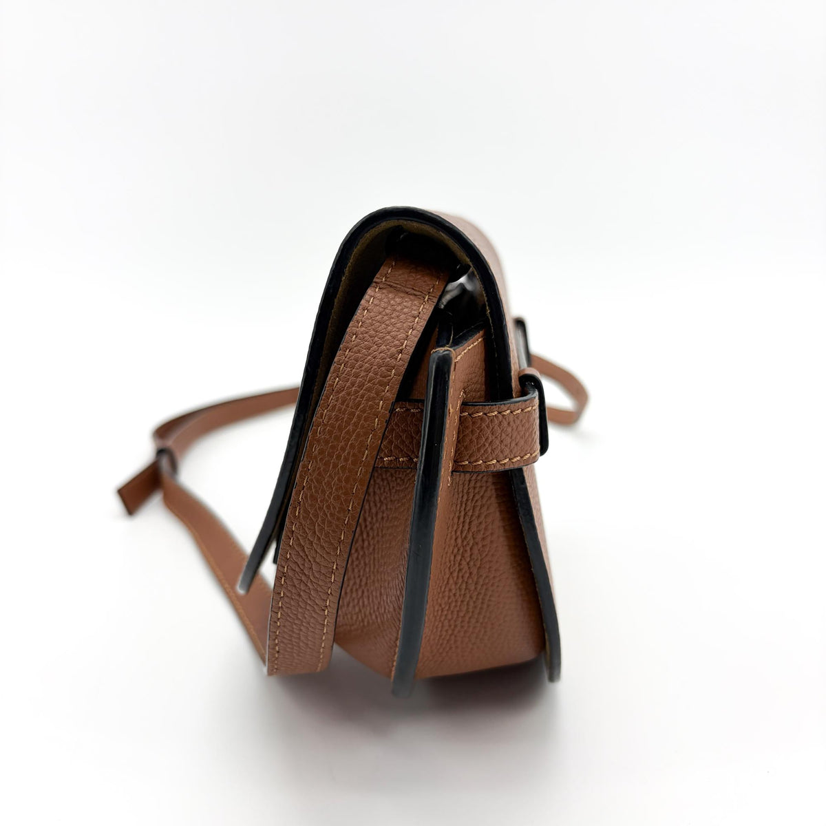 Loewe Gate Leather, Brown, Leather, Shoulder Bag