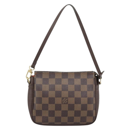 Louis Vuitton Trousse Make Up Damier, Brown, Canvas, Clutch