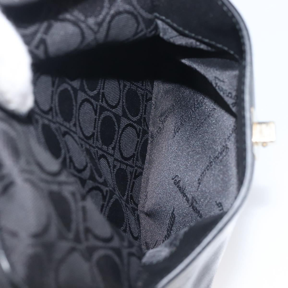Salvatore Ferragamo Vintage Canvas, Black, Canvas, Shoulder Bag