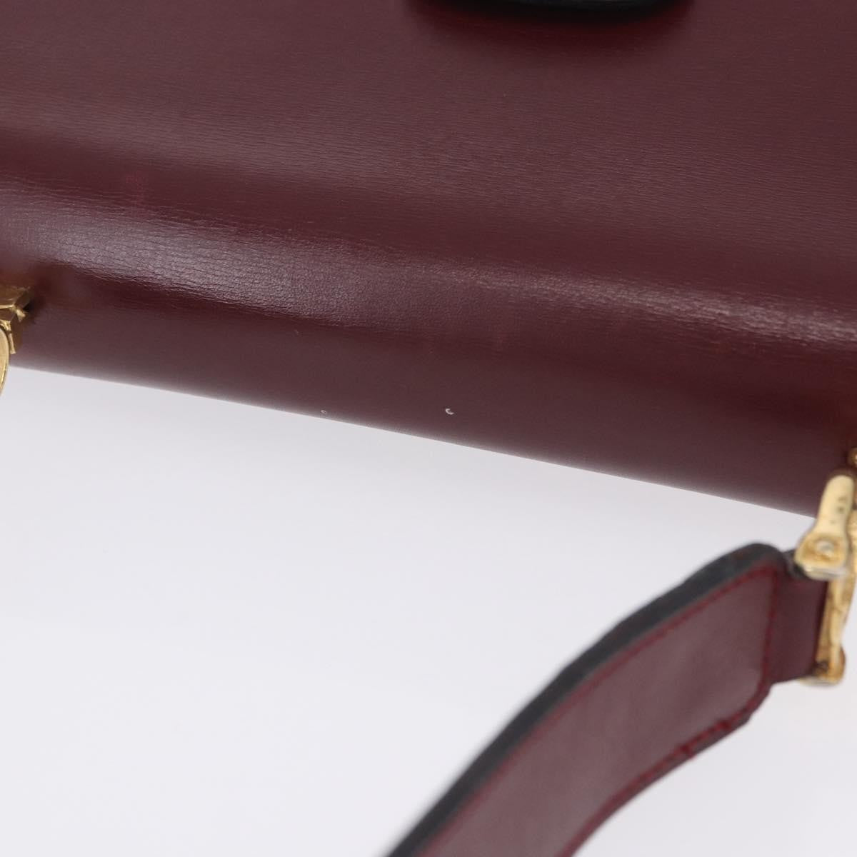 Celine Shoulder Leather, Burgundy, Leather, Shoulder Bag