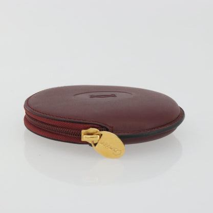 Cartier Must de Cartier Leather, Burgundy, Leather, Wallet