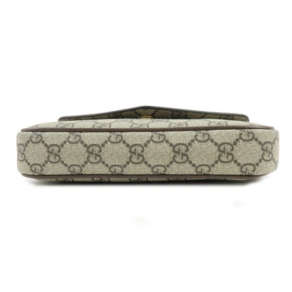 Gucci Ophidia Envelope Flap GG Coated Canvas, Beige, Canvas, Shoulder Bag