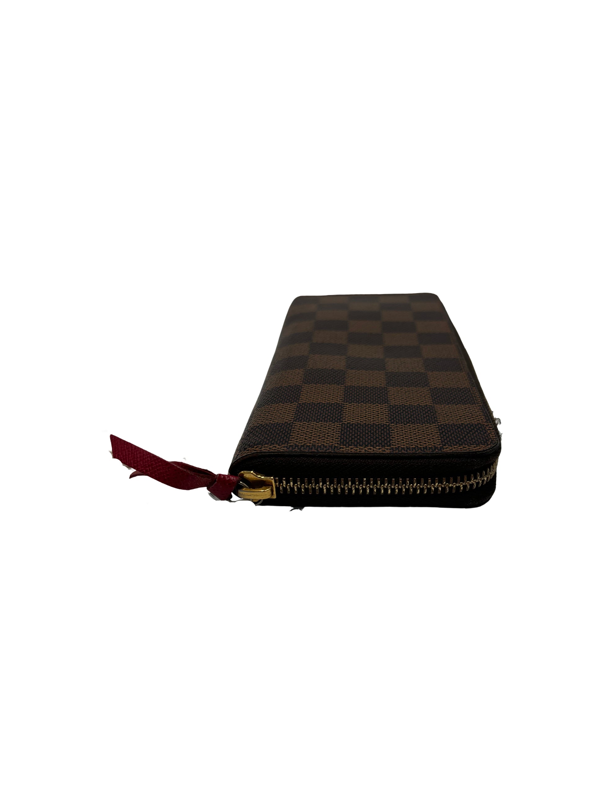 Louis Vuitton Clemence Damier Ebene, Brown, Canvas, Wallet