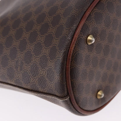 Celine Vintage Macadam Canvas, Brown, Canvas, Handbag
