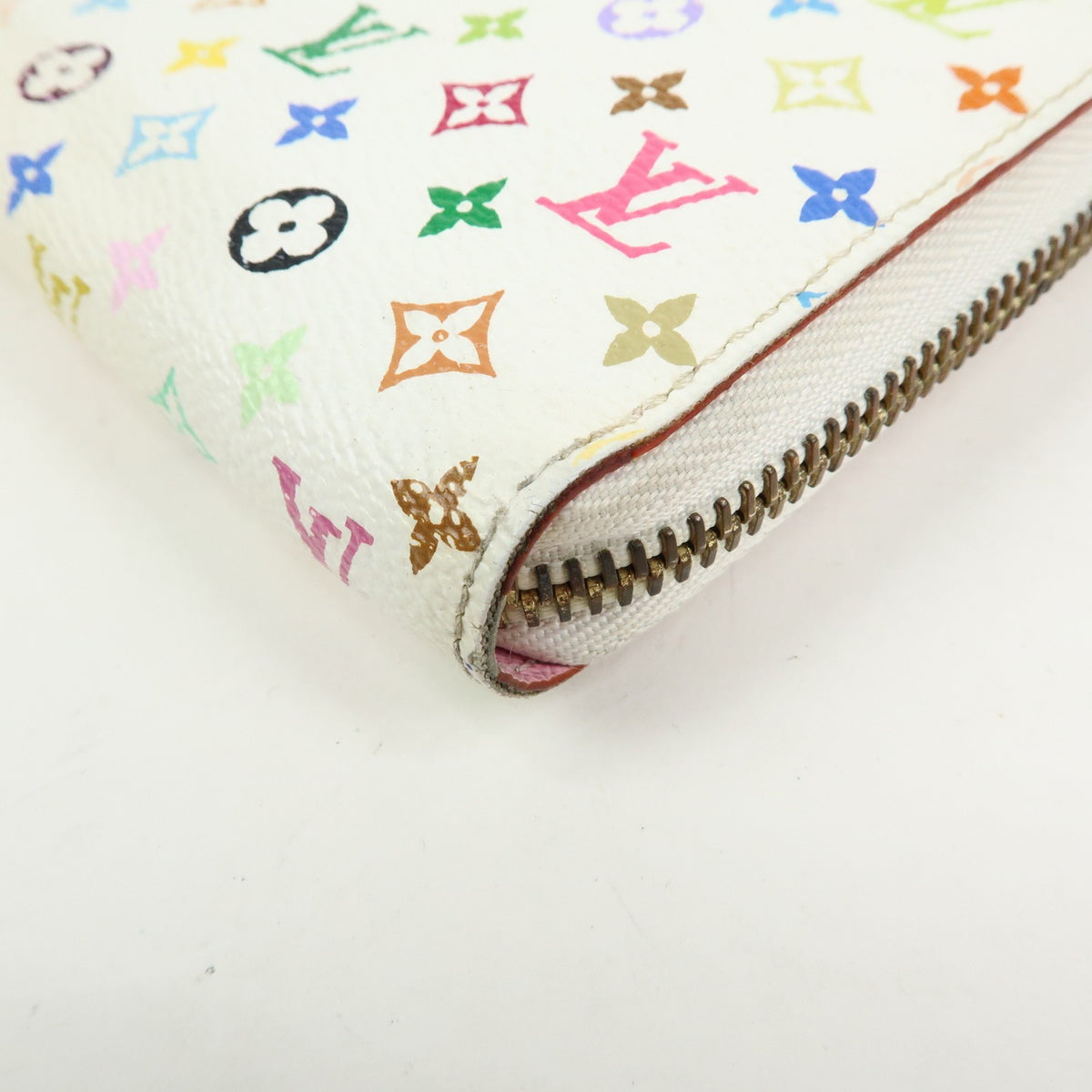 Louis Vuitton Zippy Monogram Multicolor, White, Canvas, Wallet