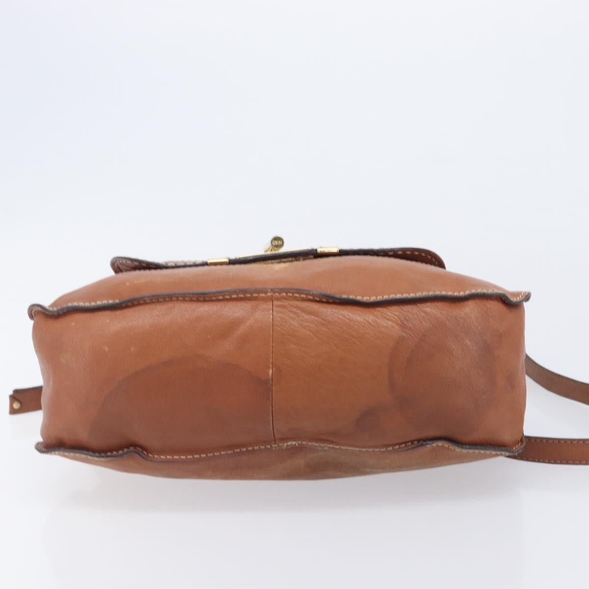 Chloe Marcie Satchel Leather, Brown, Leather, Handbag
