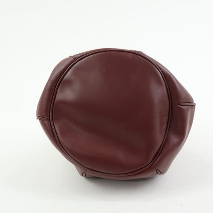 Cartier Must de Cartier Leather, Burgundy, Leather, Shoulder Bag