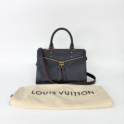 Louis Vuitton Sully Tote Monogram Empreinte Leather, Red, Leather, Handbag