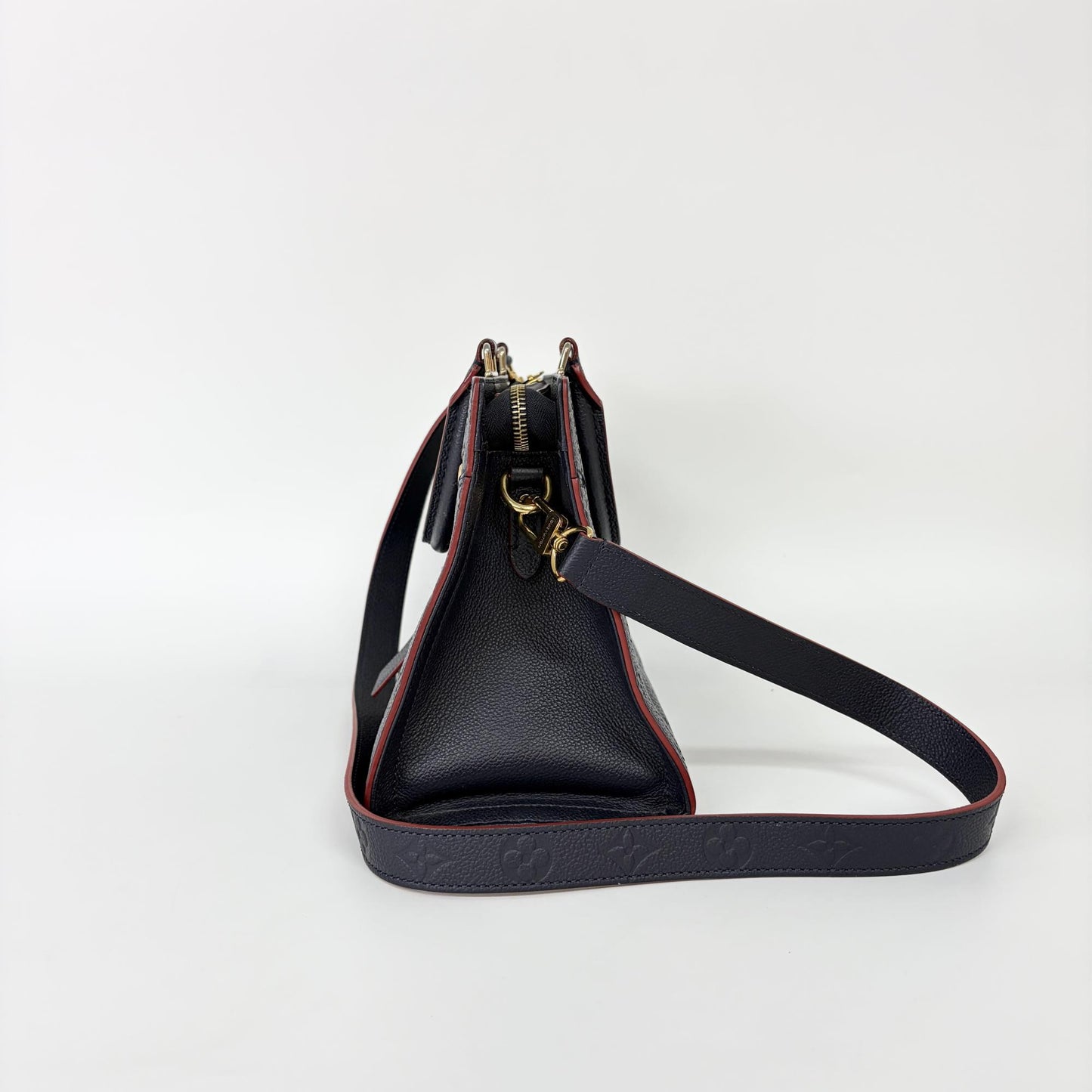 Louis Vuitton Sully Tote Monogram Empreinte Leather, Red, Leather, Handbag