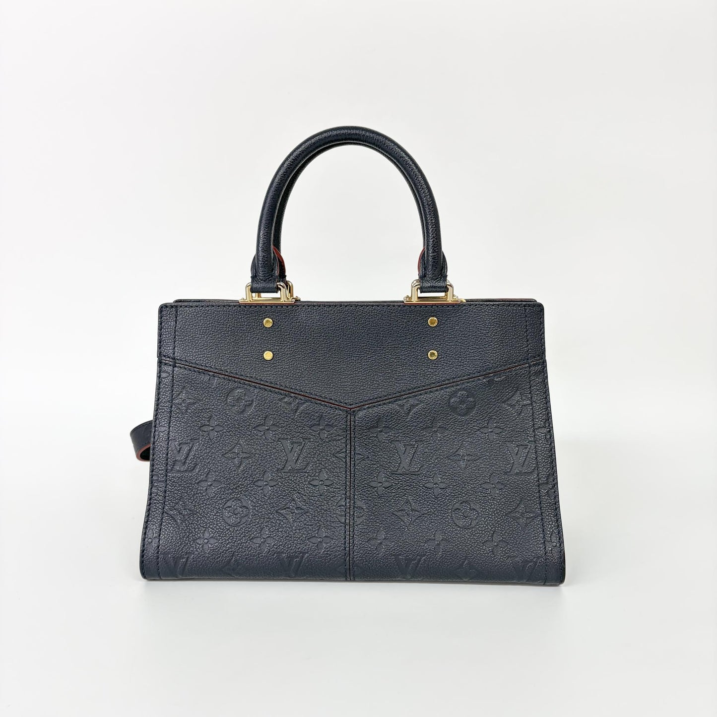 Louis Vuitton Sully Tote Monogram Empreinte Leather, Red, Leather, Handbag