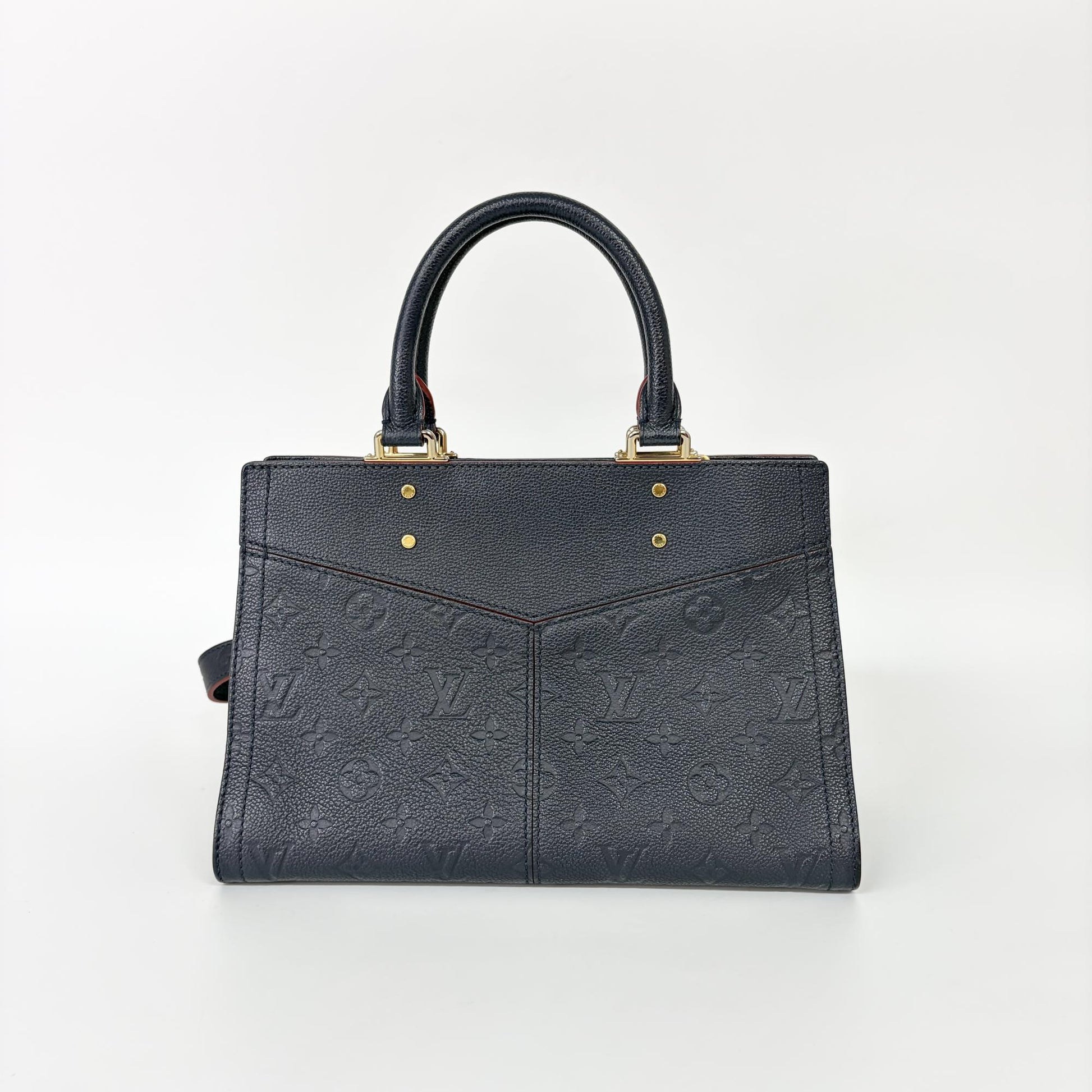 Louis Vuitton Sully Tote Monogram Empreinte Leather, Red, Leather, Handbag