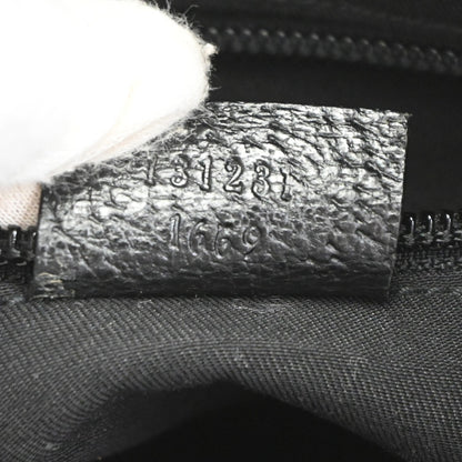 Gucci Web Zip GG Canvas, Black, Canvas, Tote Bag