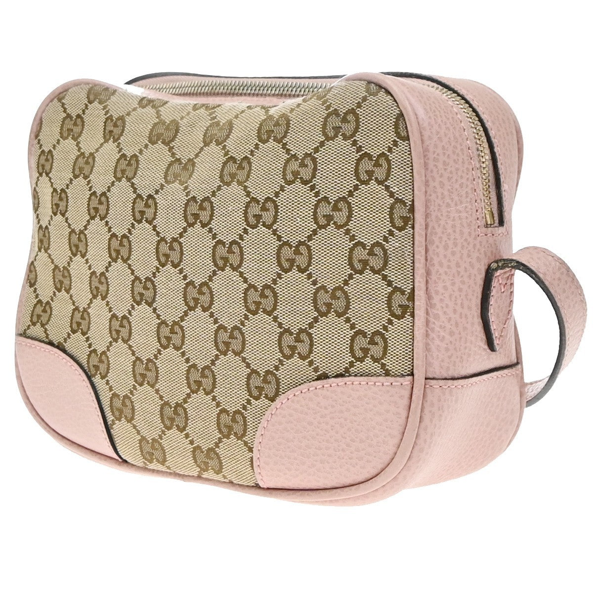 Gucci Bree Disco GG Canvas with Leather, Beige, Canvas, Crossbody Bag