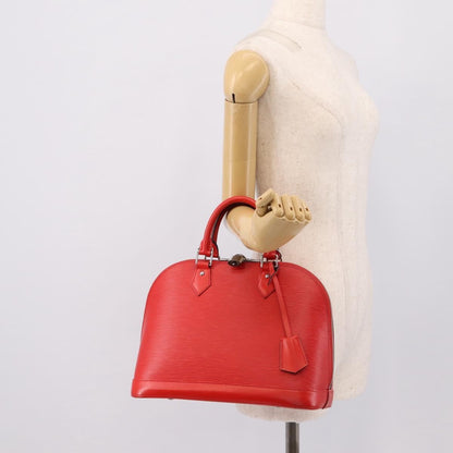 Louis Vuitton Alma Epi, Red, Leather, Handbag