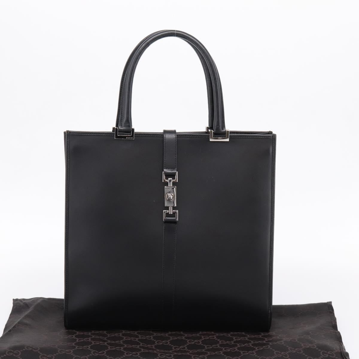 Gucci Jackie Leather, Black, Leather, Tote Bag