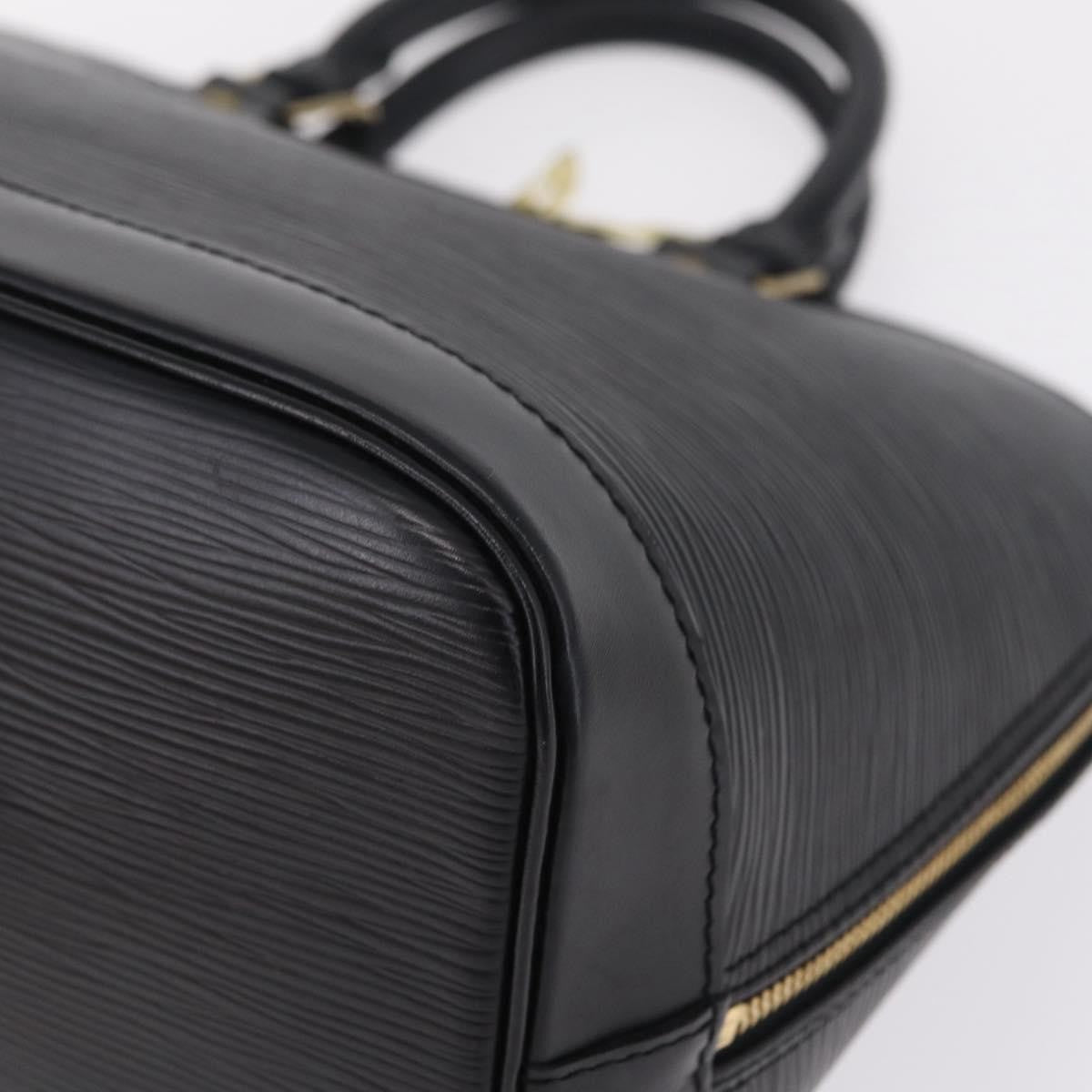 Louis Vuitton Alma Epi Leather, Black, Leather, Handbag