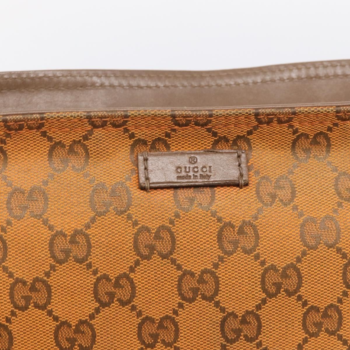 Gucci Shoulder Canvas, Orange, Canvas, Shoulder Bag