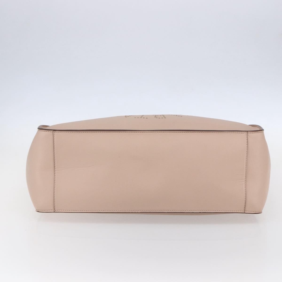 Stella McCartney Alter Tote Perforated Faux Leather, Beige, Synthetic, Tote Bag