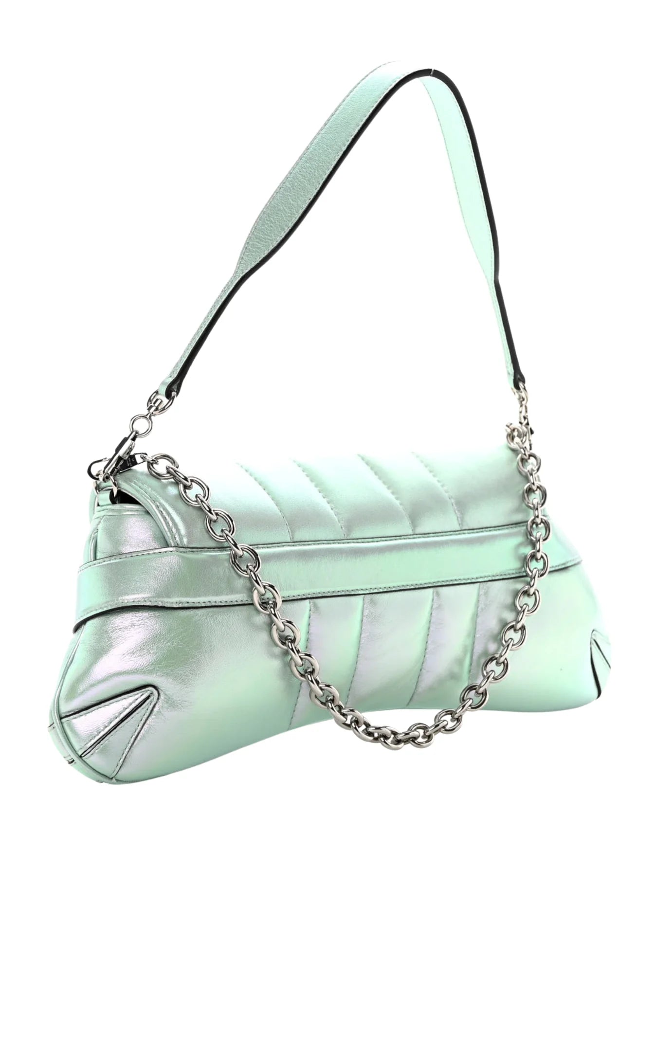 Gucci Horsebit, Metallic, Leather, shoulder