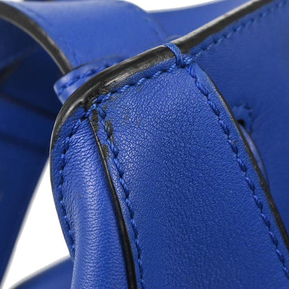 Loewe Hammock Leather, Blue, Leather, Handbag