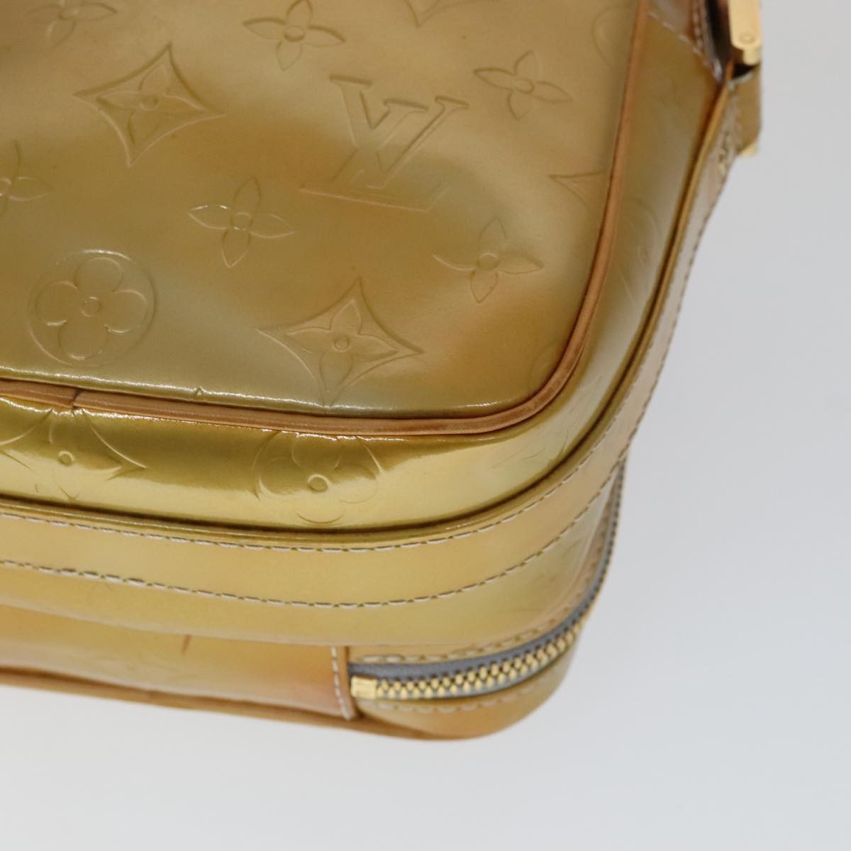 Louis Vuitton Wooster Monogram Vernis, Yellow, Patent Leather, Handbag